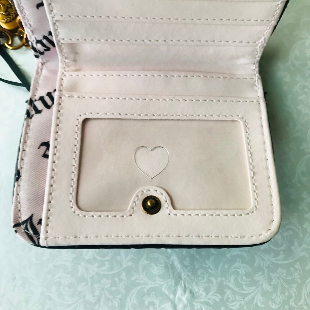 Juicy Couture Romance Coin Zip Around Natural Leopard Wallet - Picture 6 of 11
